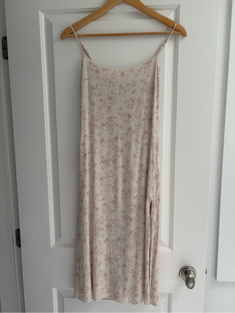 Wilfred Cream Dress with Dusty Rose Floral Motif